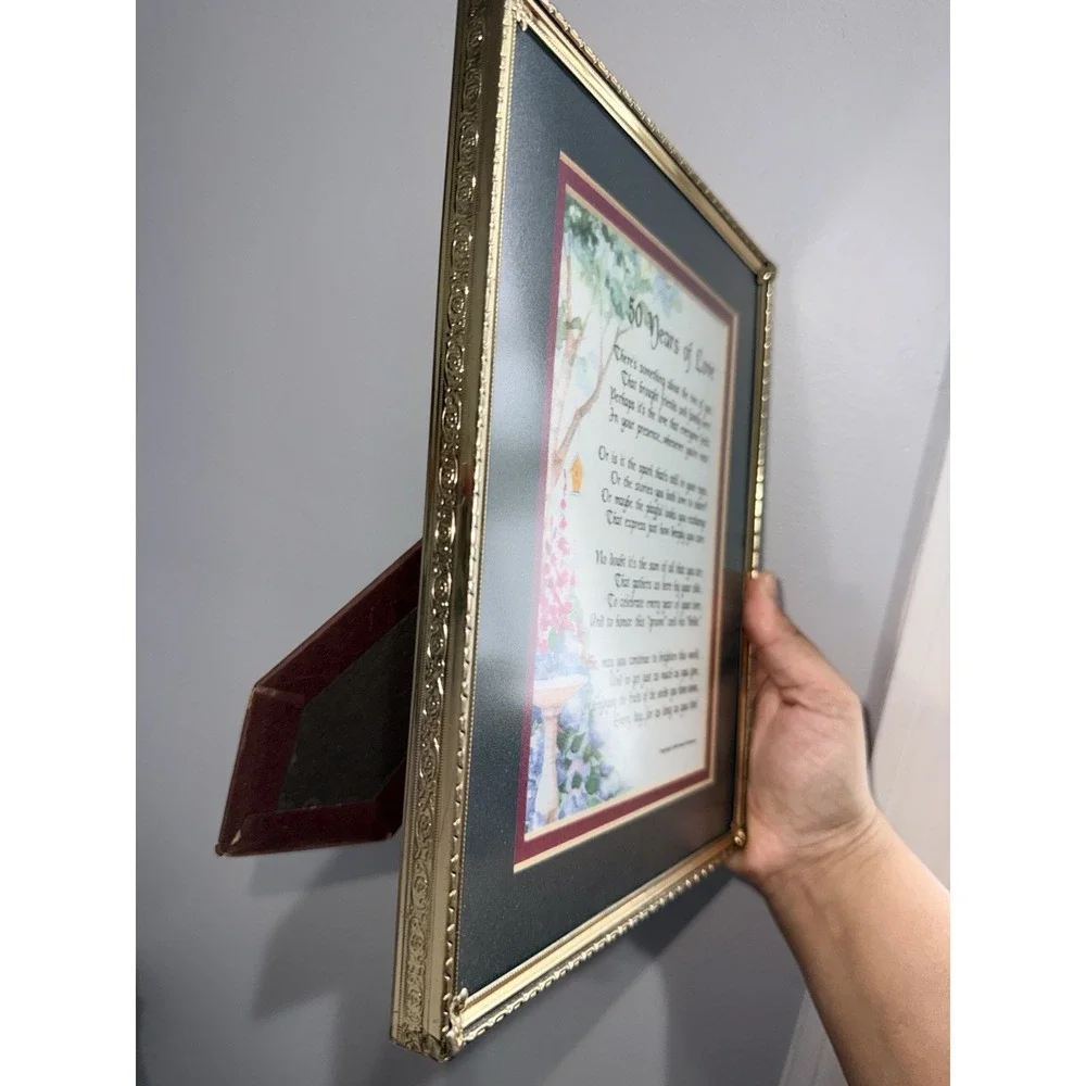 Vintage Ornate Gold Metal Photo‎ Frame 5